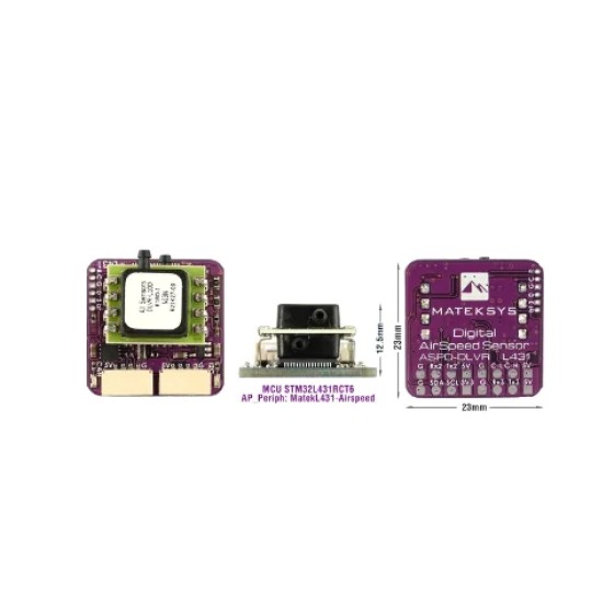 Original Mateksys Matek Systems DIGITAL AIRSPEED SENSOR ASPD DLVR AS-DLVR L431 CAN Node for ArduPilot Multirotor Long Range